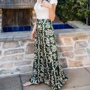 Zara floral ruffle pants